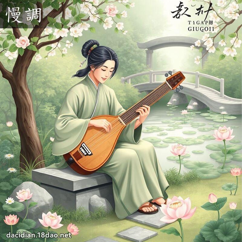 慢調 - 國語大辭典配圖