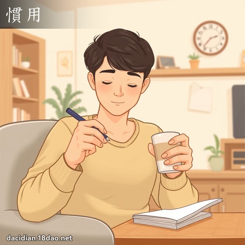 惯用 - 国语大辞典配图