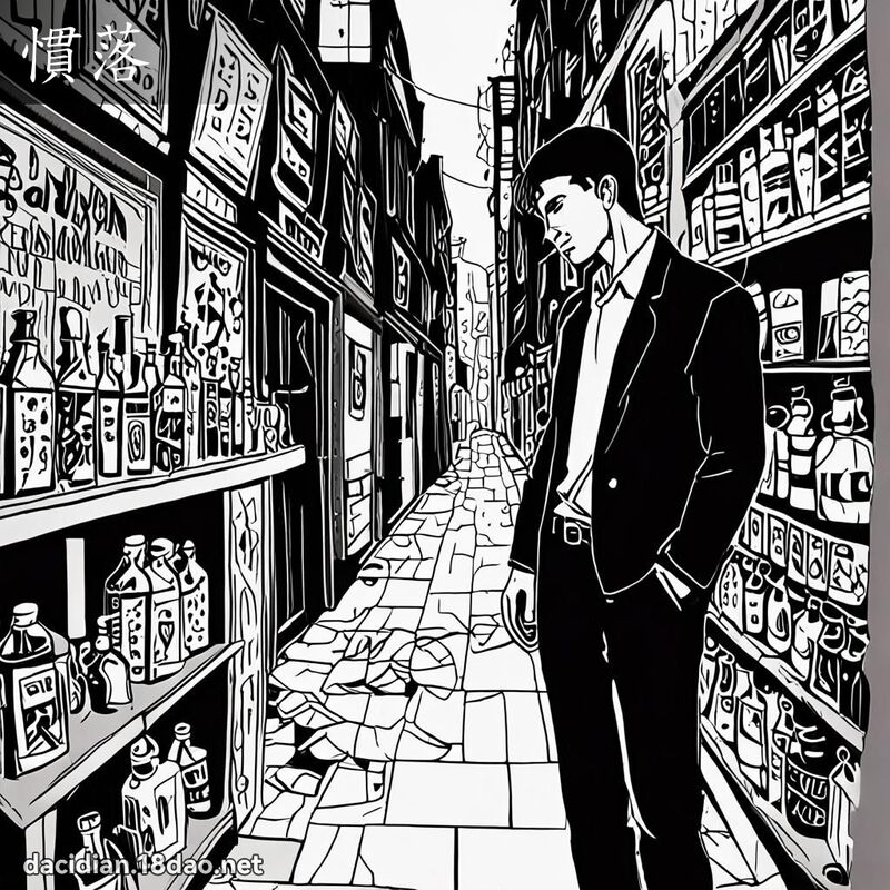 惯落 - 国语大辞典配图