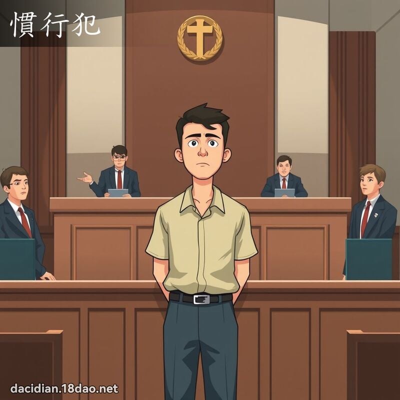 惯行犯 - 国语大辞典配图