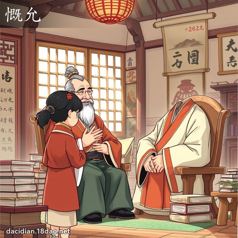 慨允 - 國語大辭典配圖