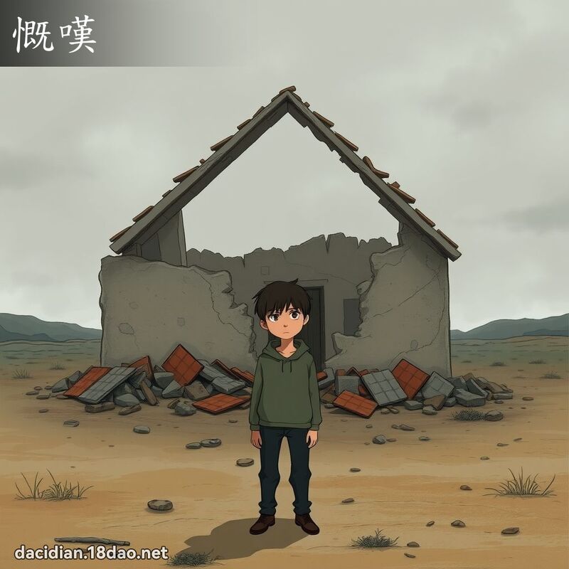 慨嘆 - 国语大辞典配图