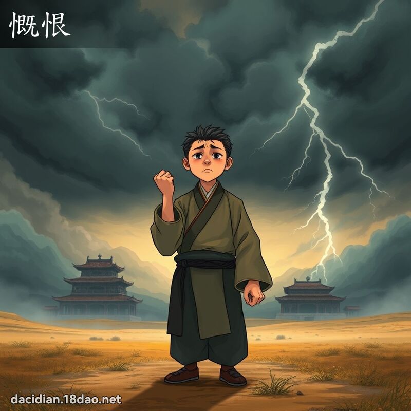 慨恨 - 国语大辞典配图