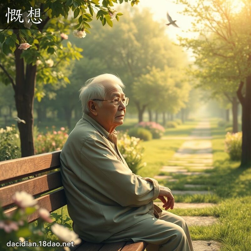 慨想 - 国语大辞典配图