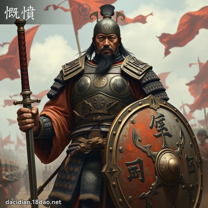 慨愤 - 国语大辞典配图