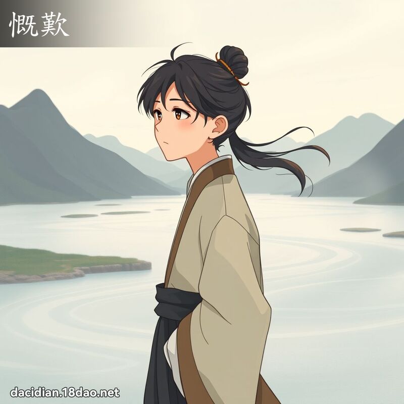 慨歎 - 國語大辭典配圖