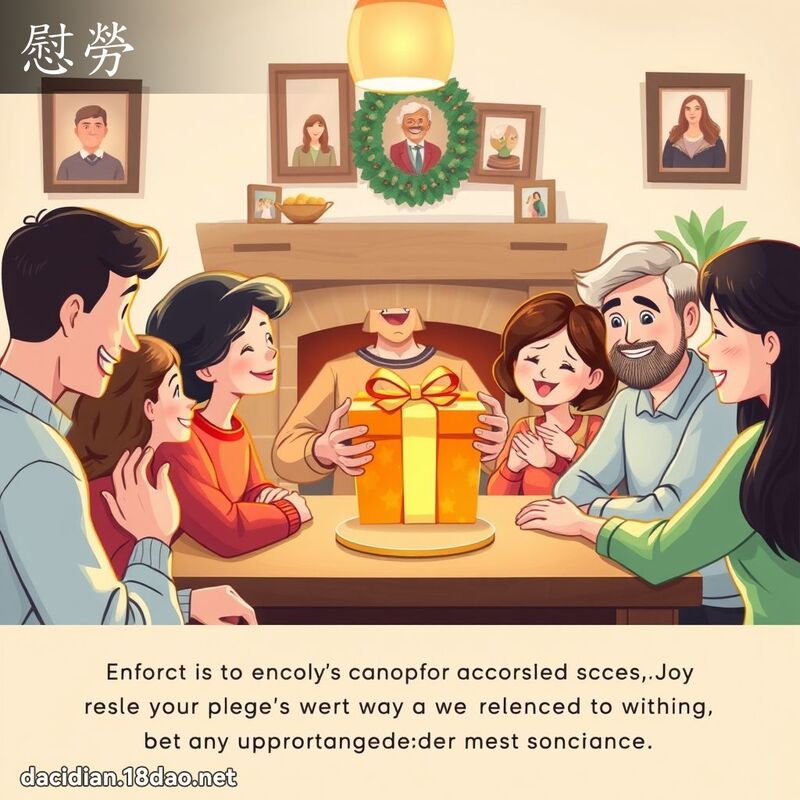 慰劳 - 国语大辞典配图