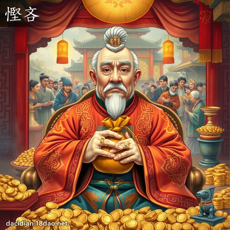 慳吝 - 国语大辞典配图