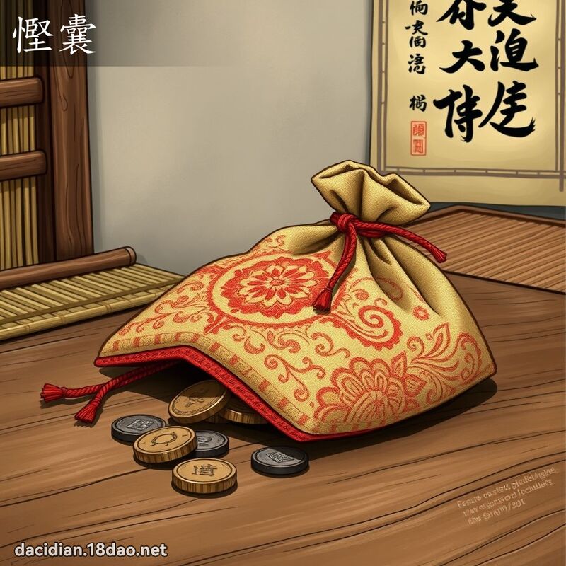 慳囊 - 国语大辞典配图