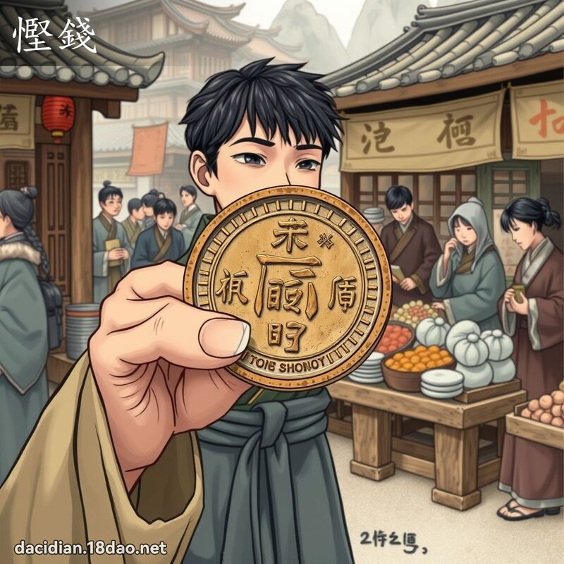 慳钱 - 国语大辞典配图