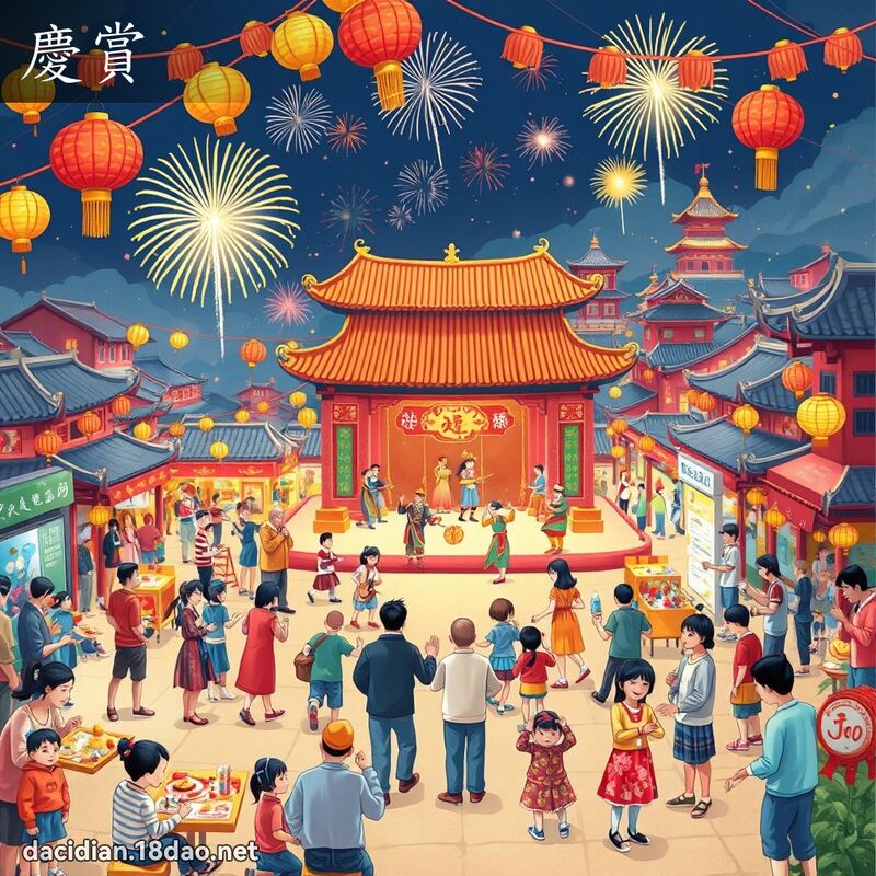 慶賞 - 國語大辭典配圖