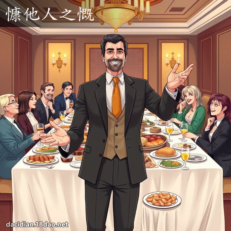 慷他人之慨 - 國語大辭典配圖