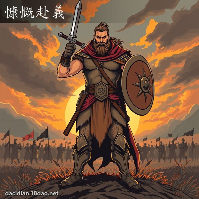 慷慨赴義 - 國語大辭典配圖