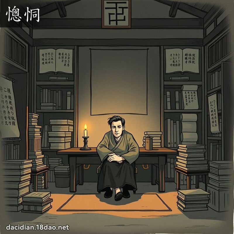 憁恫 - 国语大辞典配图