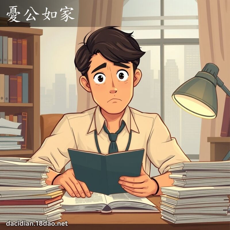 憂公如家 - 國語大辭典配圖
