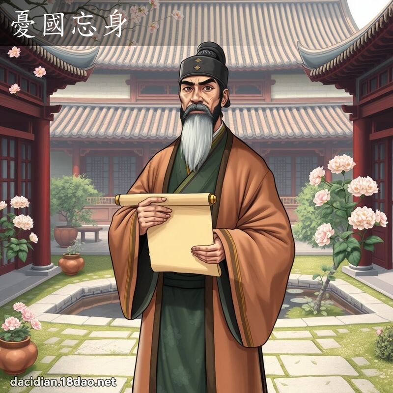 憂國忘身 - 國語大辭典配圖