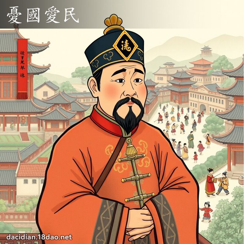 憂國愛民 - 國語大辭典配圖