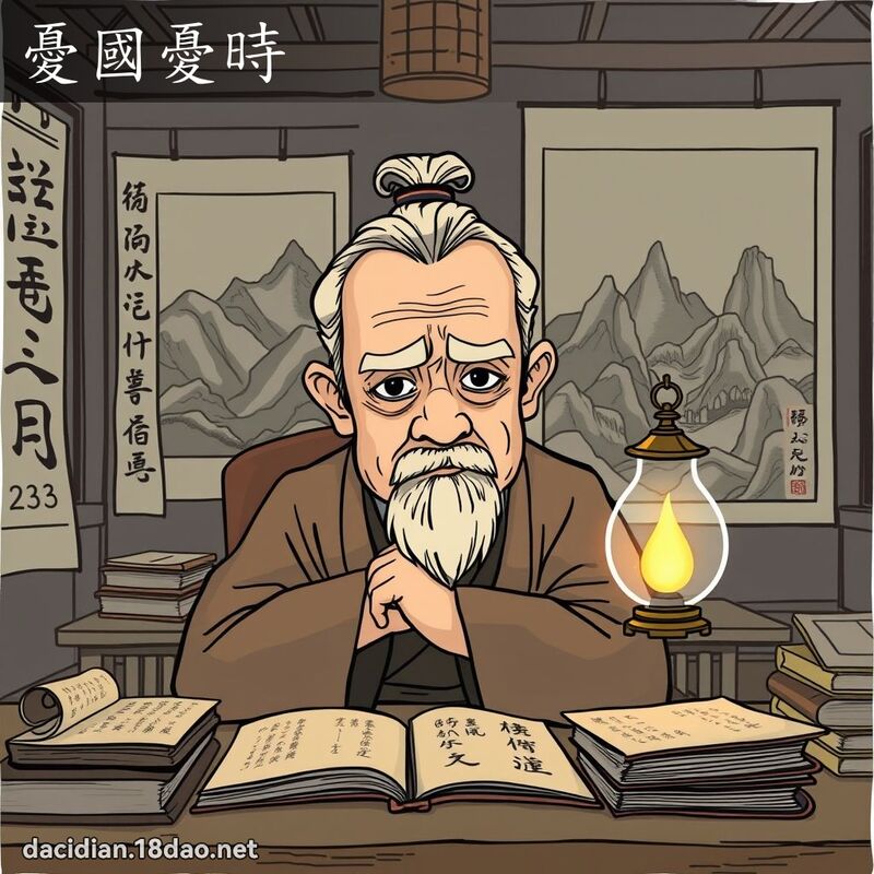 忧国忧时 - 国语大辞典配图