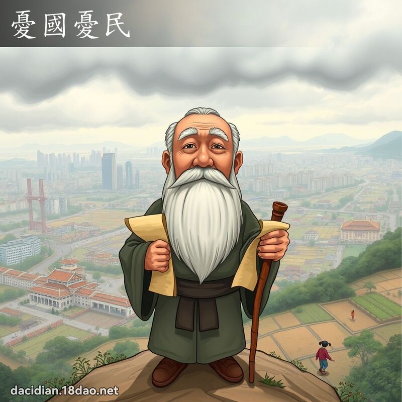 忧国忧民 - 国语大辞典配图
