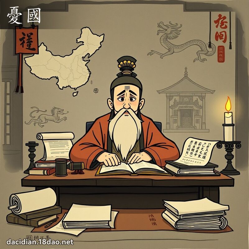 忧国 - 国语大辞典配图
