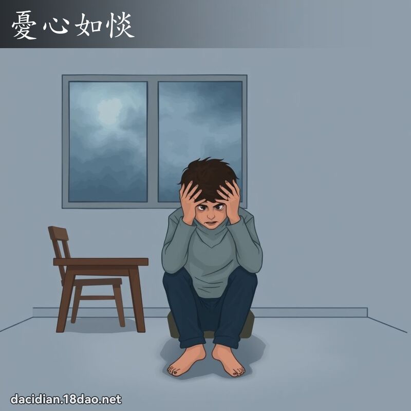 憂心如惔 - 國語大辭典配圖