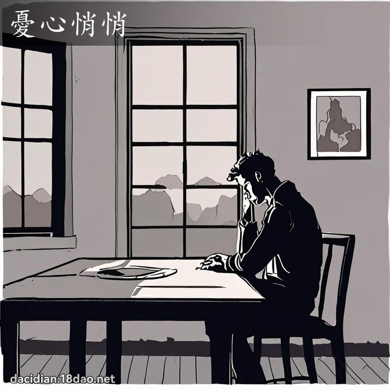 憂心悄悄 - 國語大辭典配圖