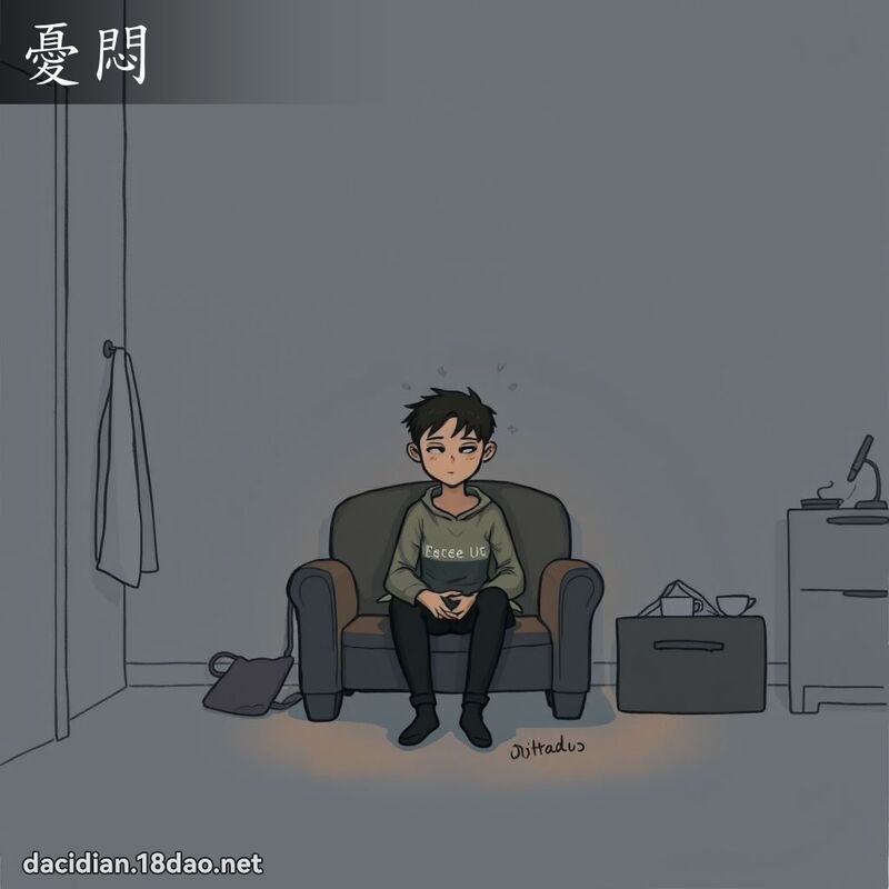 忧闷 - 国语大辞典配图