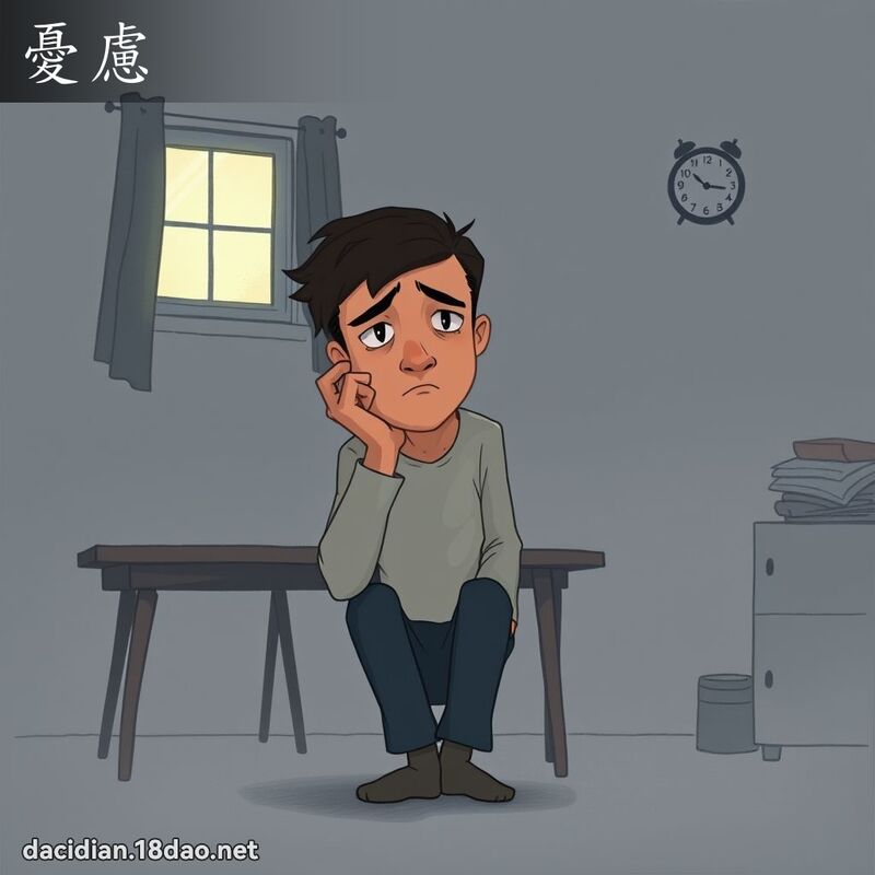 忧虑 - 国语大辞典配图