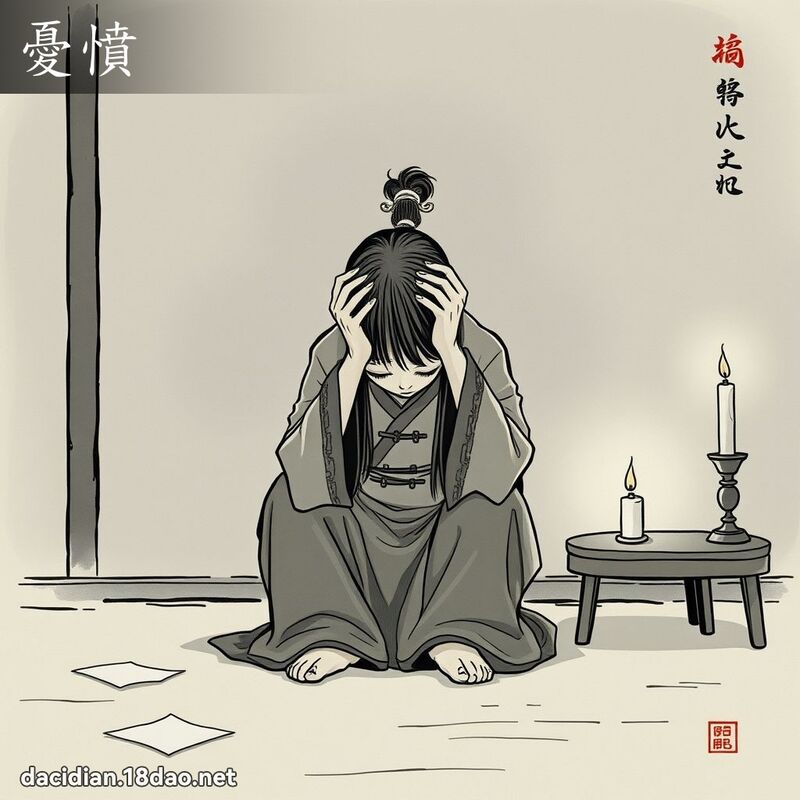 憂憤 - 國語大辭典配圖