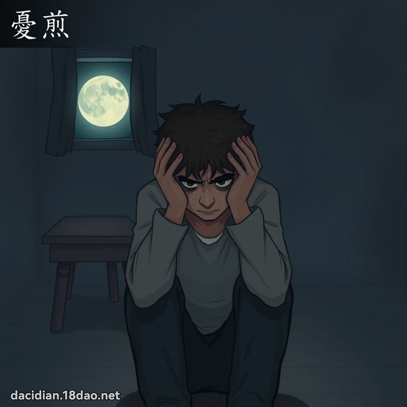 忧煎 - 国语大辞典配图