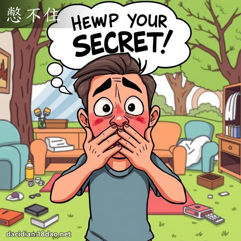 憋不住 - 国语大辞典配图