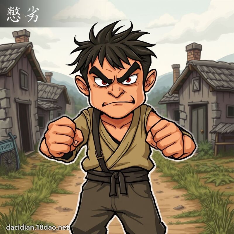 憋劣 - 國語大辭典配圖