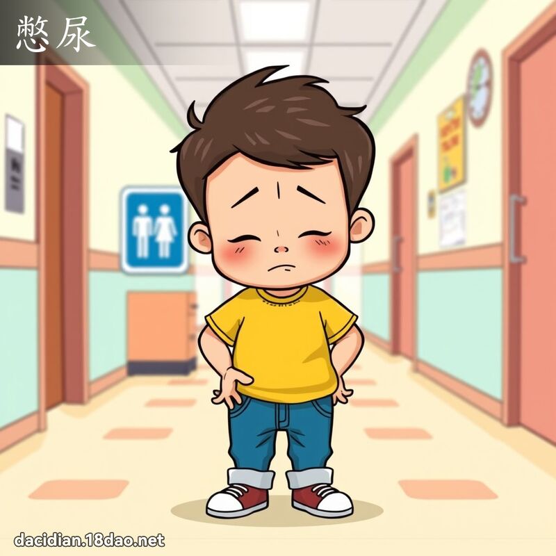 憋尿 - 国语大辞典配图