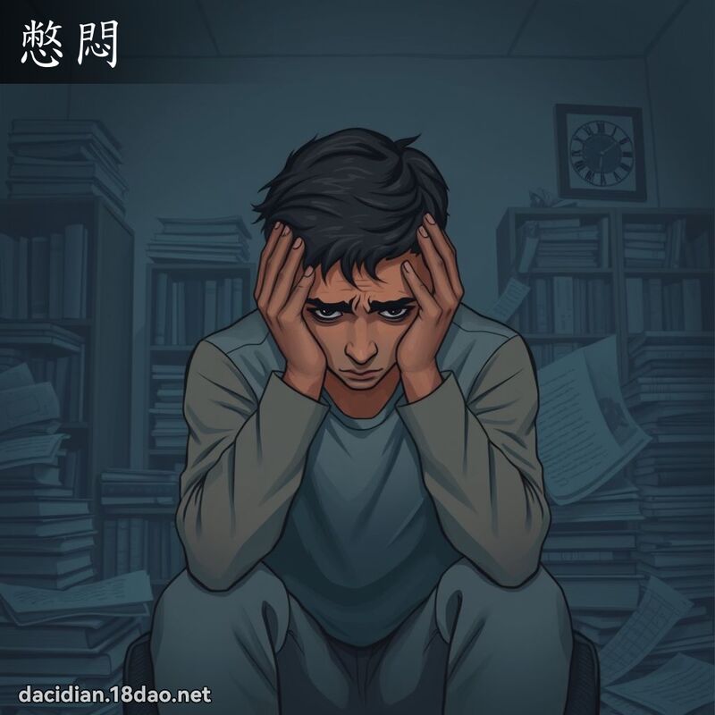 憋闷 - 国语大辞典配图