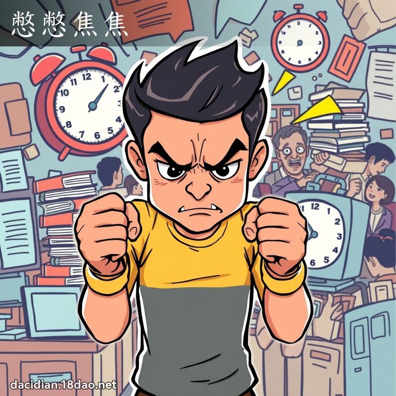 憋憋焦焦 - 国语大辞典配图