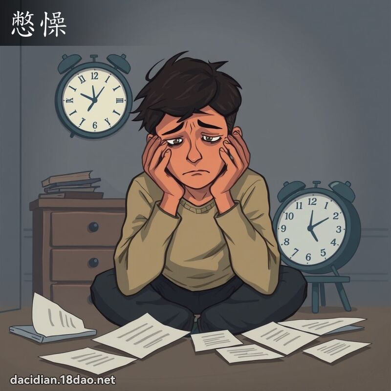 憋懆 - 国语大辞典配图