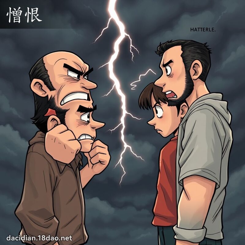 憎恨 - 國語大辭典配圖