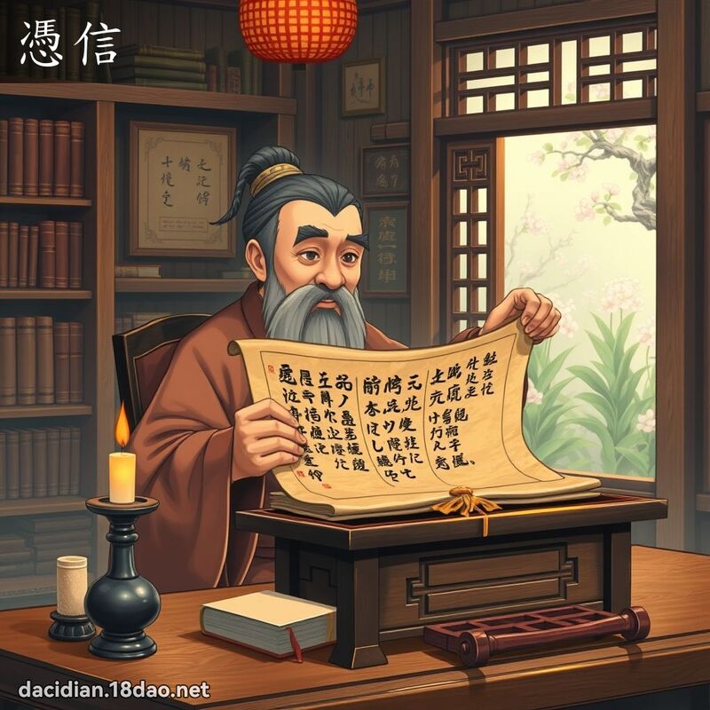 憑信 - 國語大辭典配圖