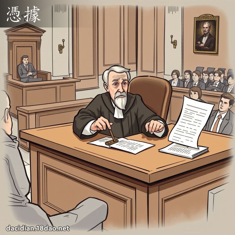 凭据 - 国语大辞典配图