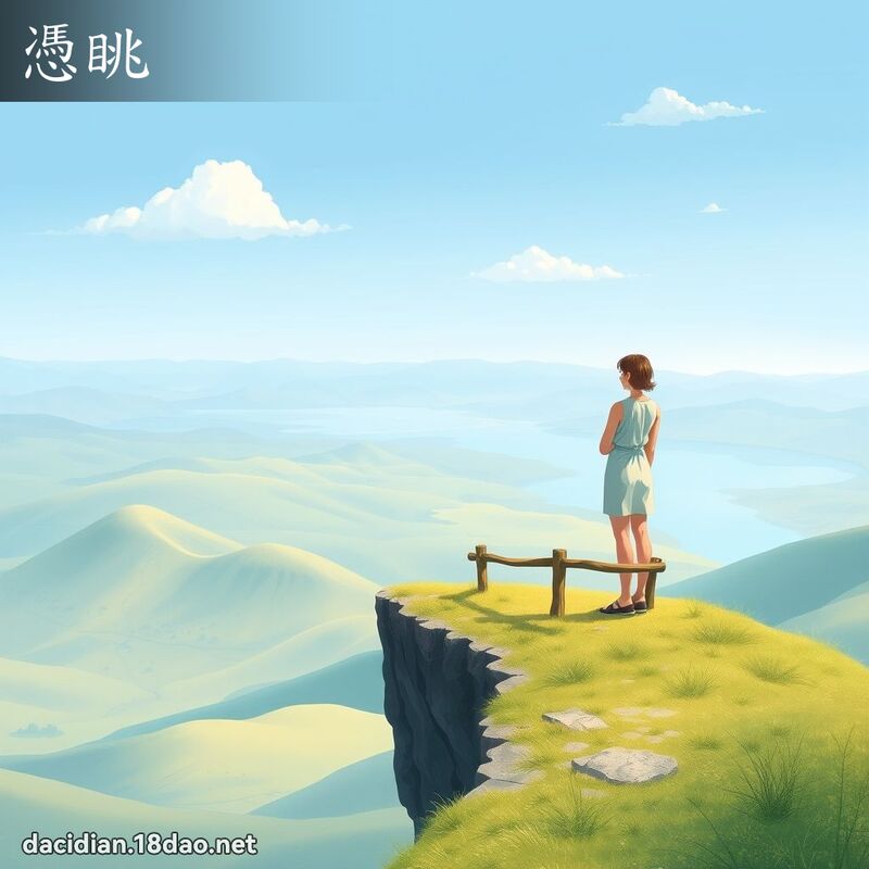 凭眺 - 国语大辞典配图