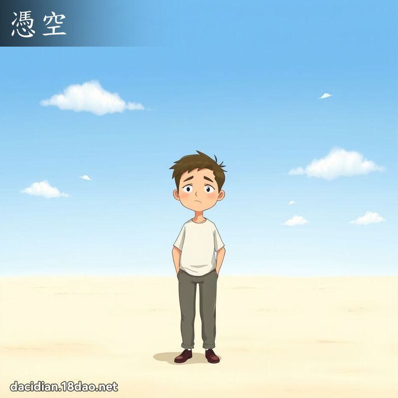 凭空 - 国语大辞典配图