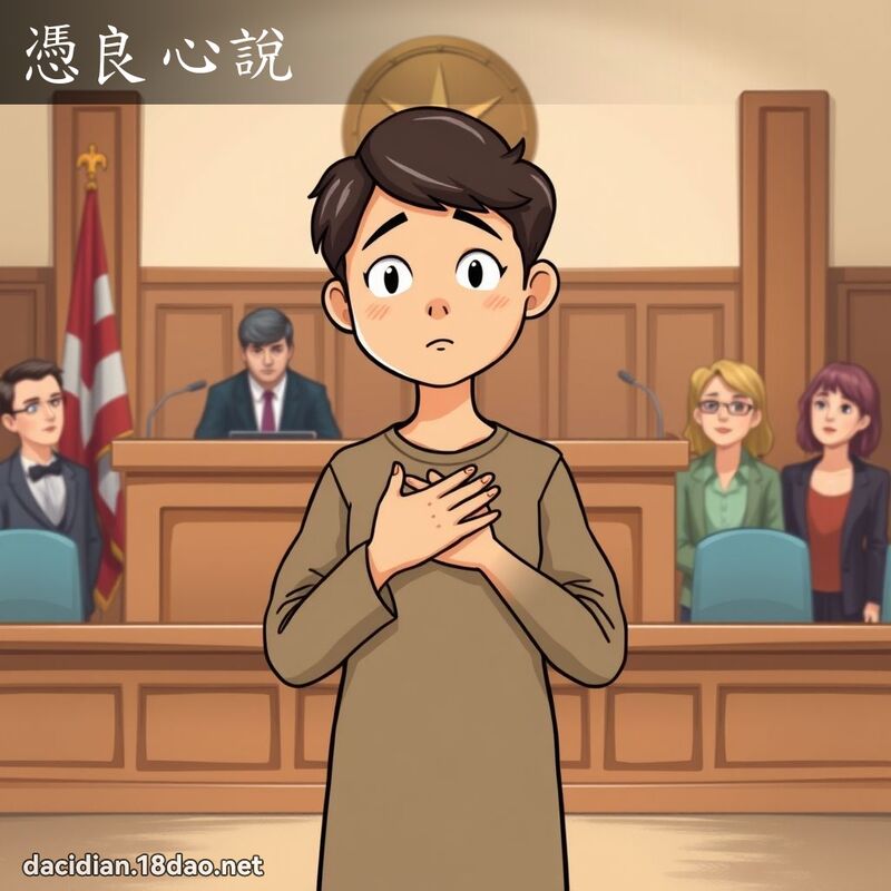 凭良心说 - 国语大辞典配图
