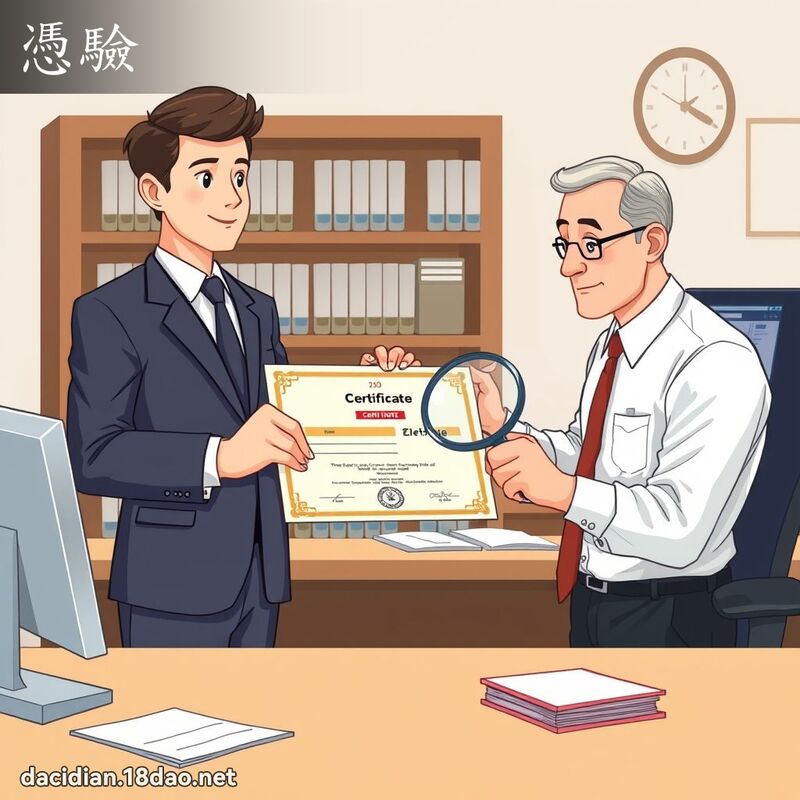 凭验 - 国语大辞典配图