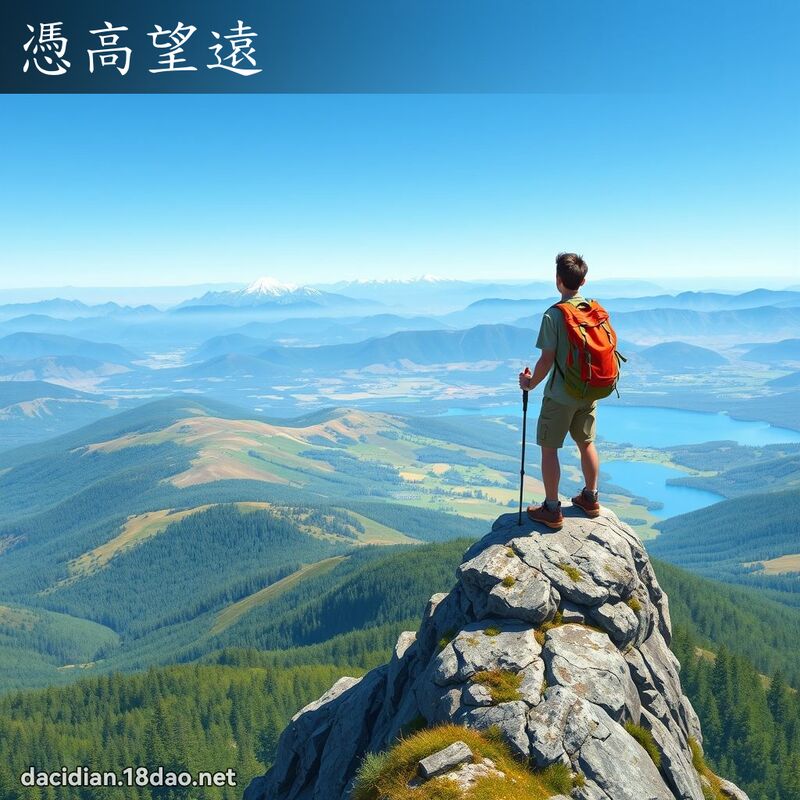 凭高望远 - 国语大辞典配图