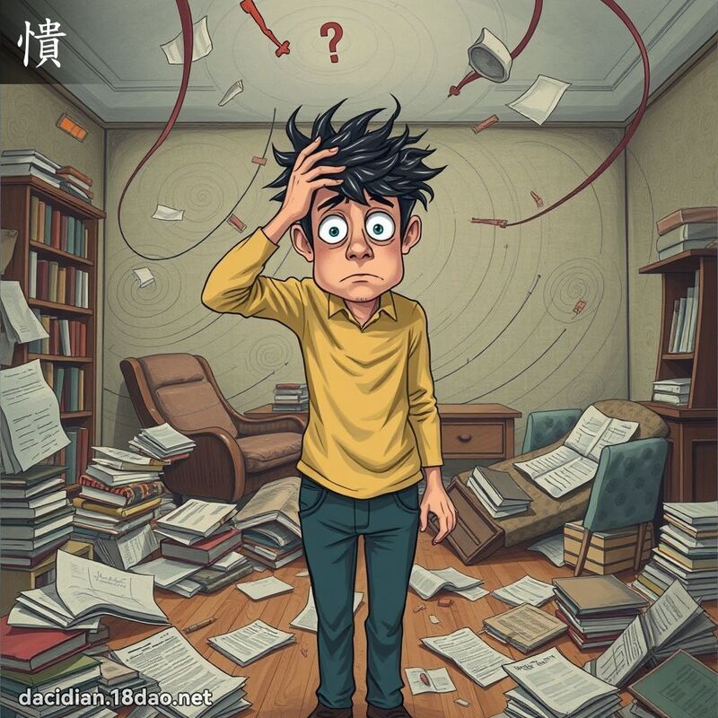 憒 - 國語大辭典配圖