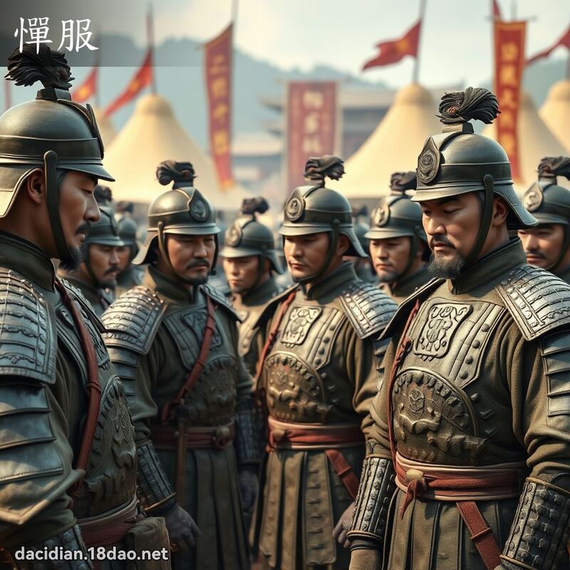 憚服 - 國語大辭典配圖