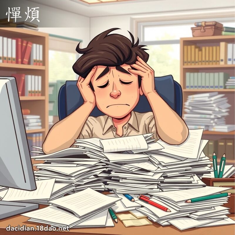 憚煩 - 國語大辭典配圖