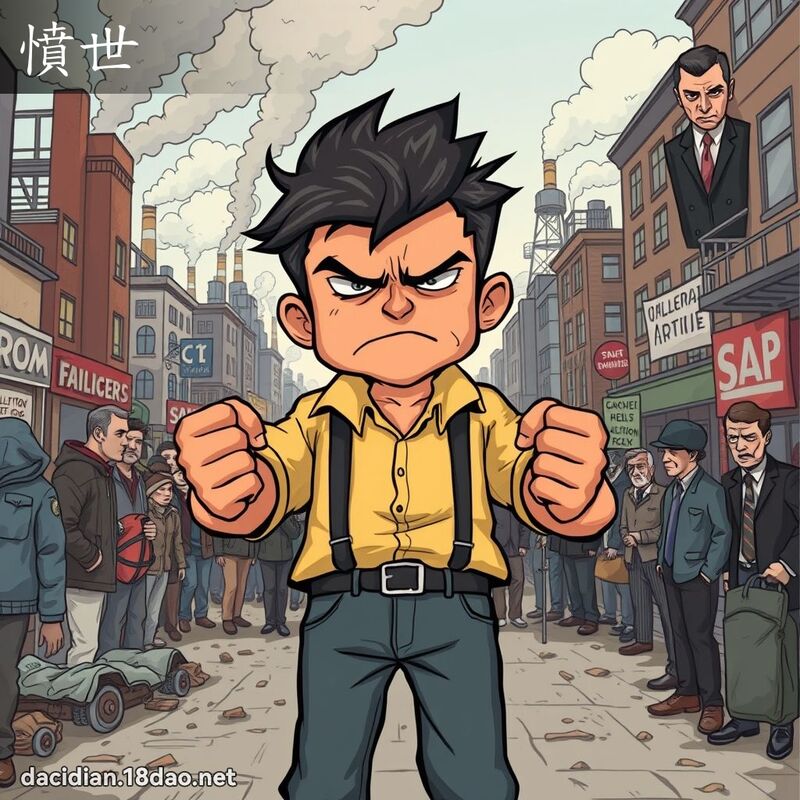 愤世 - 国语大辞典配图