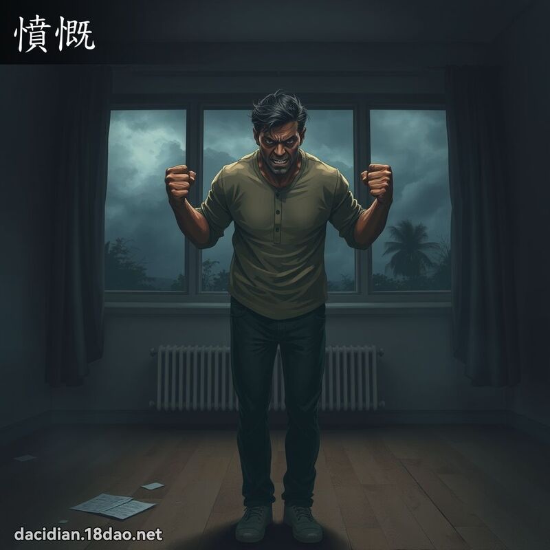 愤慨 - 国语大辞典配图