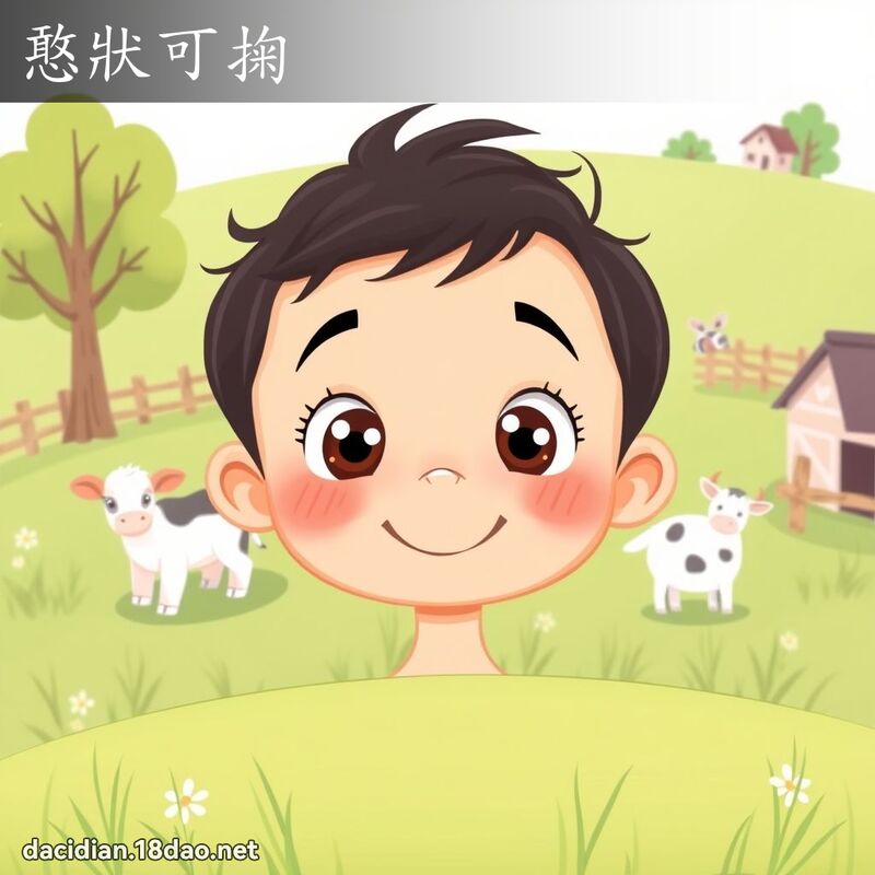 憨狀可掬 - 國語大辭典配圖